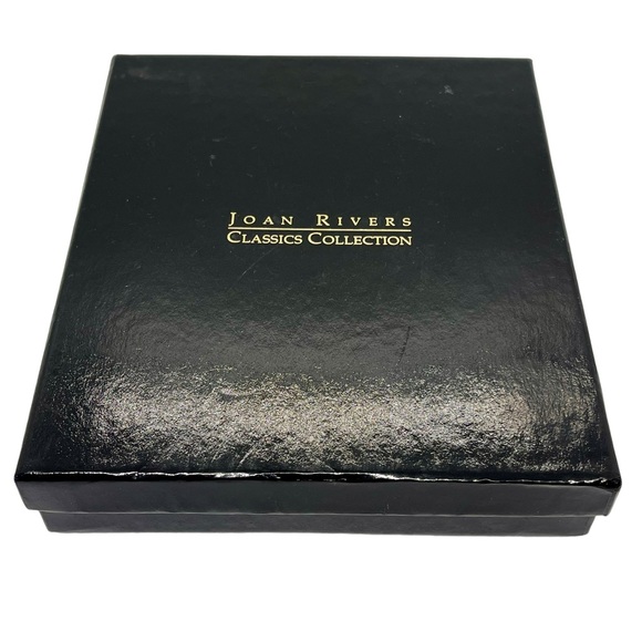 VINTAGE Joan Rivers Signed Blue Gray Statement Necklace Multi-Strand Teardrop - Picture 14 of 14